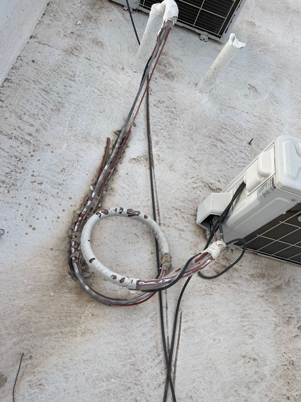 Cableado de refrigerante en minisplit